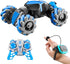 RC Stunt Car, Blue: Gesture Remote Control, Lights, Music, 360° Flips, Tail Spray - Exciting Hand-Controlled Gift for 8-12 Year-olds on Birthdays, Holidays, Christmas